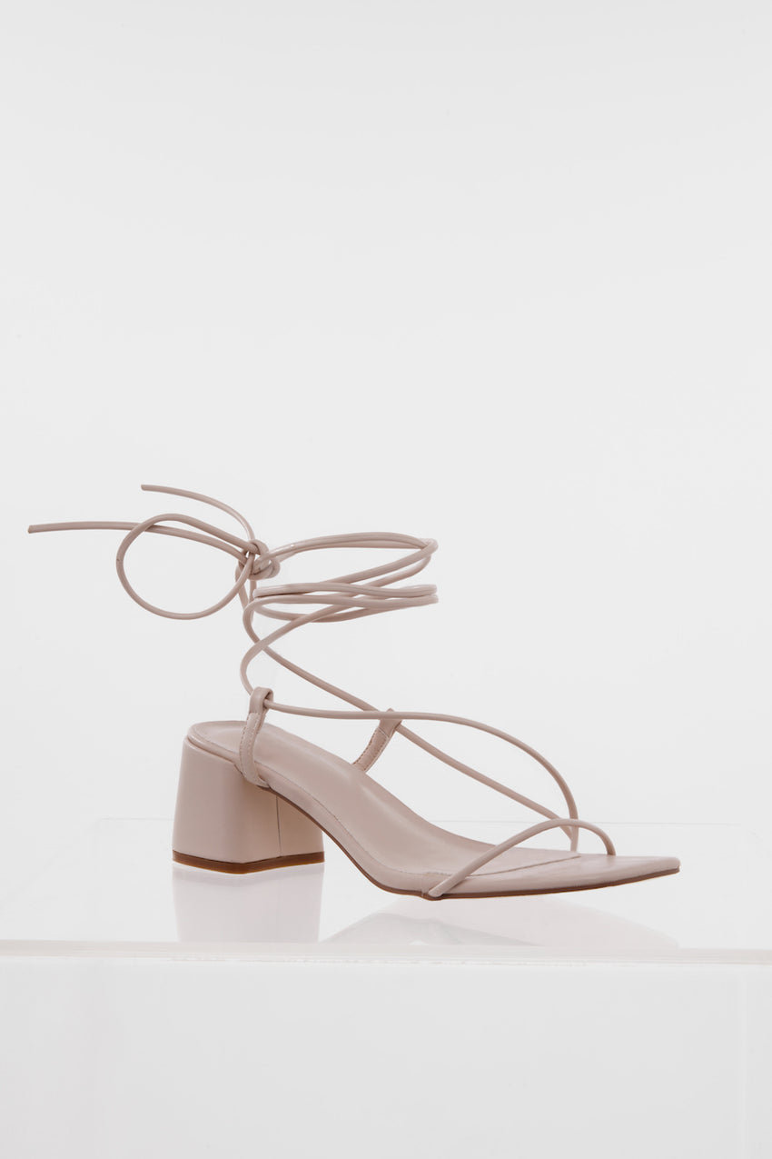 Bottomless Brunch Heels Nude Nubuck