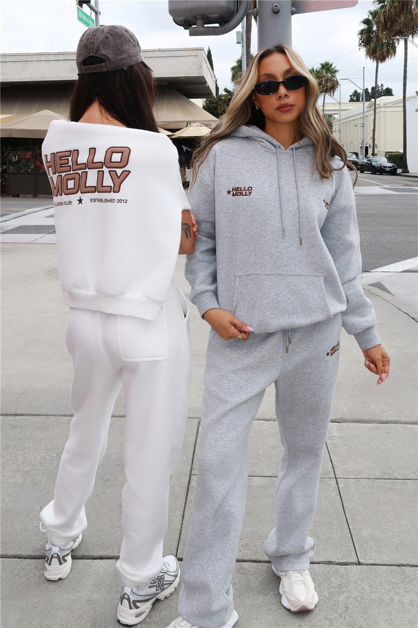 BASE Fleece Slip On Hoodie Grey Marle