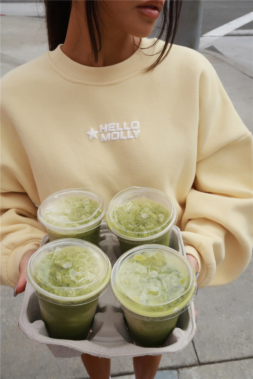 BASE Fleece Round Neck Sweatshirt Butter