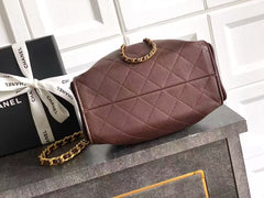 CC 2026 Hobo Small Bag Chocolate Caviar GHW