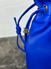 Celine Small Crystal Pouch Ultra Blue Lambskin