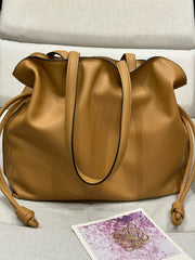 Loew Beige Large Flamenco Puffer Shoulder Bag
