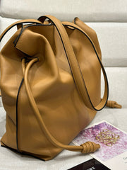 Loew Beige Large Flamenco Puffer Shoulder Bag