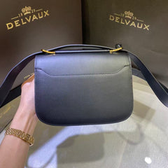 DX Lingot Small Shoulder Bag D Buckle 20.5cm Black Calfskin