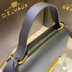 DX Lingot Small Shoulder Bag D Buckle 20.5cm Black Calfskin