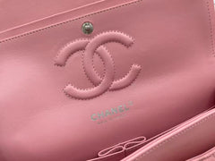 CC 26s Classic Flap Bag 20cm Light Pink Lambskin
