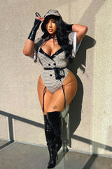 In Your DMs Detective 8 Piece Costume Set - Brown/combo
