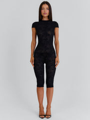 Jamiya Capri Jumpsuit Black