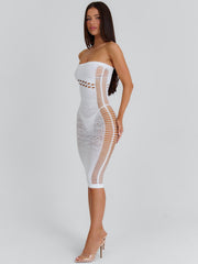 Jemimah Midi Dress White