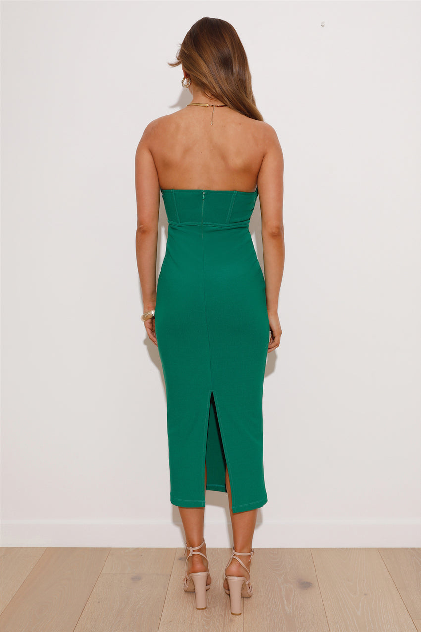 Newest Design Midi Dress Green