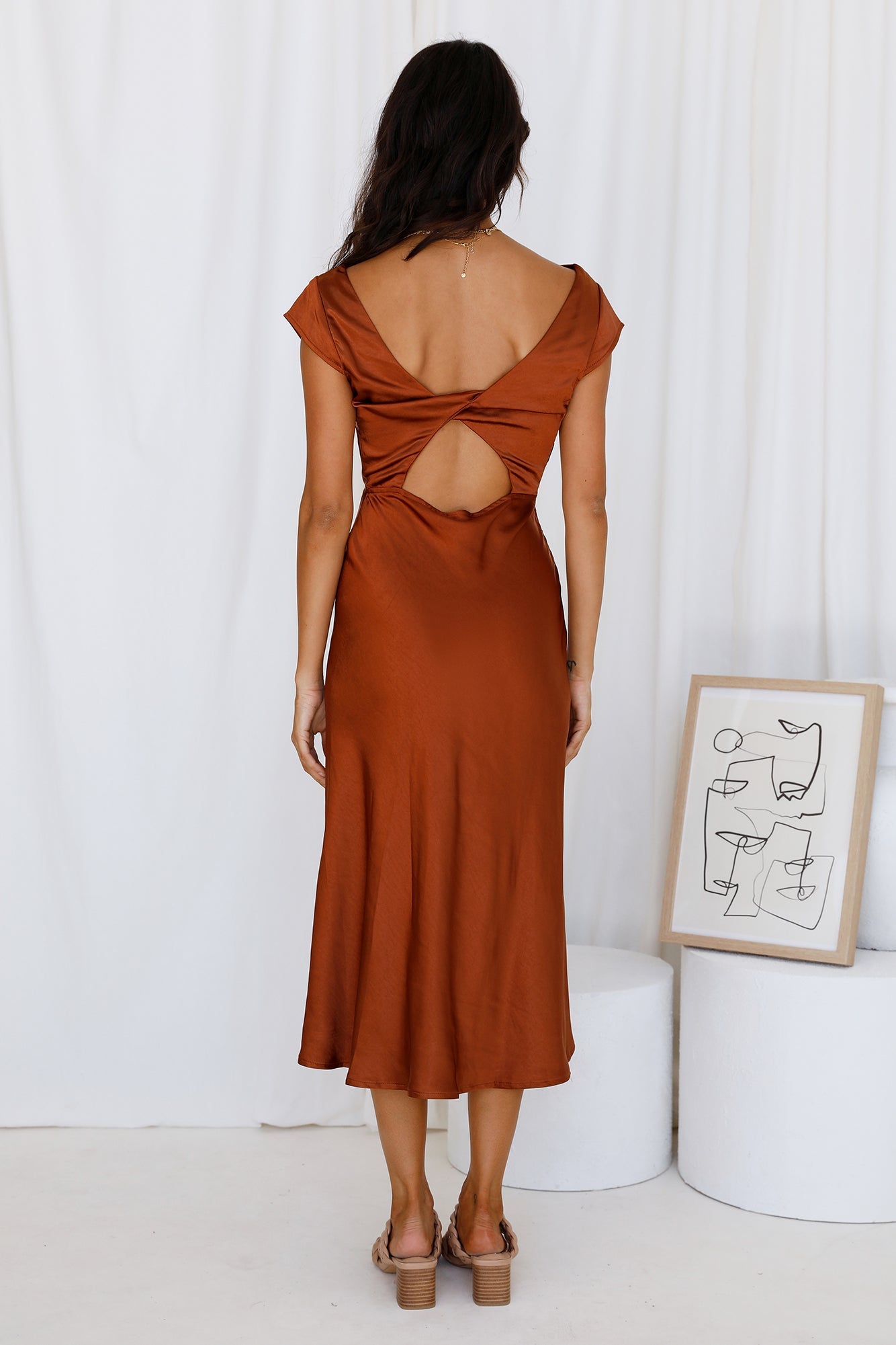 One Last Song Maxi Dress Brown