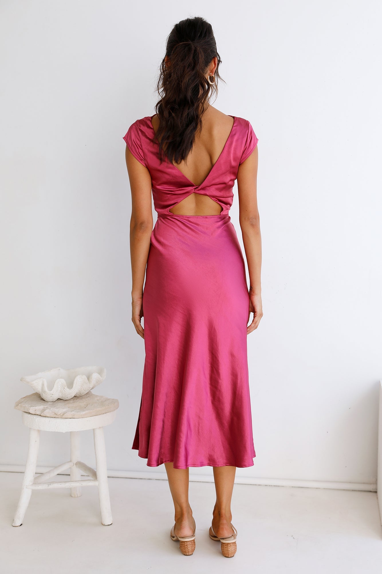 One Last Song Maxi Dress Fuchsia