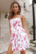 Blooming Romance Mini Dress White