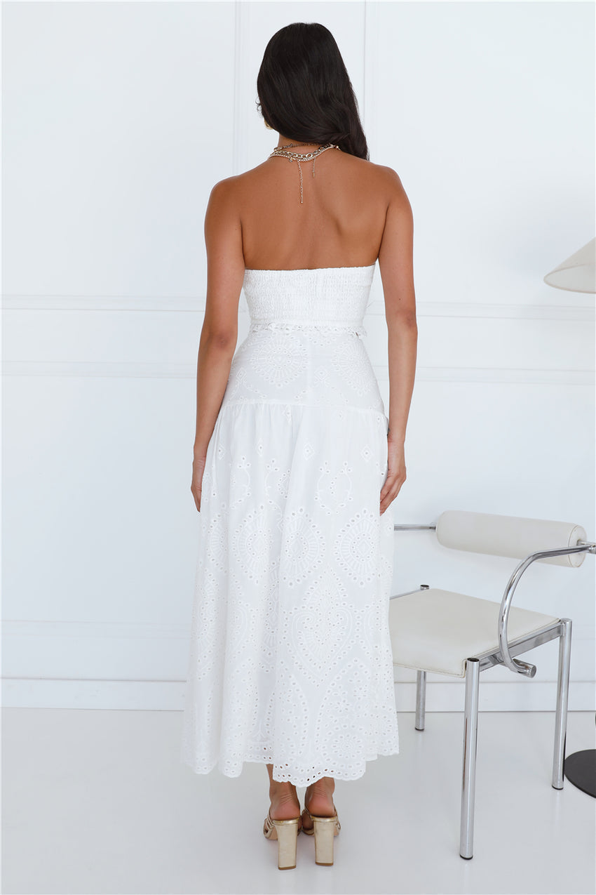 Little Details Maxi Skirt White