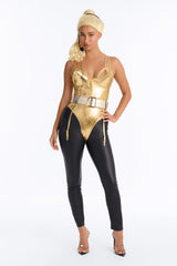Ambition In Heels 5 Piece Costume Set - Gold