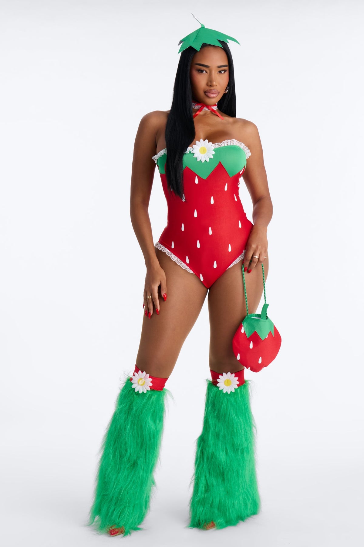 Favorite Sweet Treat 5 Piece Costume Set - Red/combo