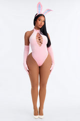 Pink Bunny Babe 3 Piece Costume Set - Pink