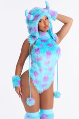 Roar And Explore 4 Piece Costume Set - Blue/combo