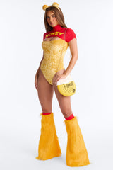 Honey Pot Hottie 4 Piece Costume Set - Yellow
