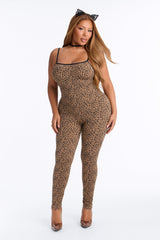 Feline Fatale 3 Piece Costume Set - Brown/combo