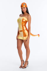Blazing Babe 3 Piece Costume Set - Yellow/combo