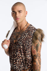 Bedrock Bad Boy 4 Piece Costume Set - Brown/combo