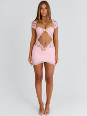 Trinity Mini Dress Baby Pink