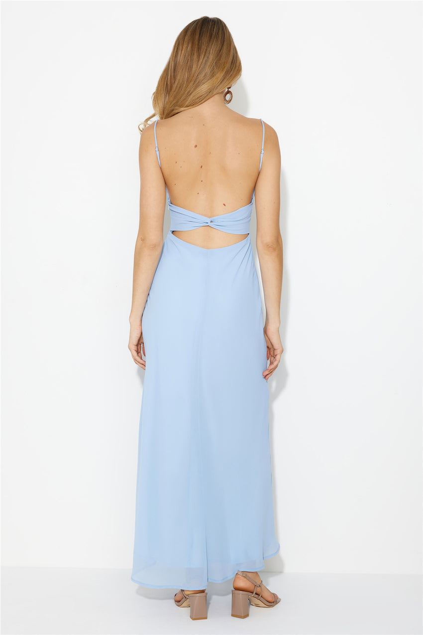 Dream Notes Maxi Dress Blue