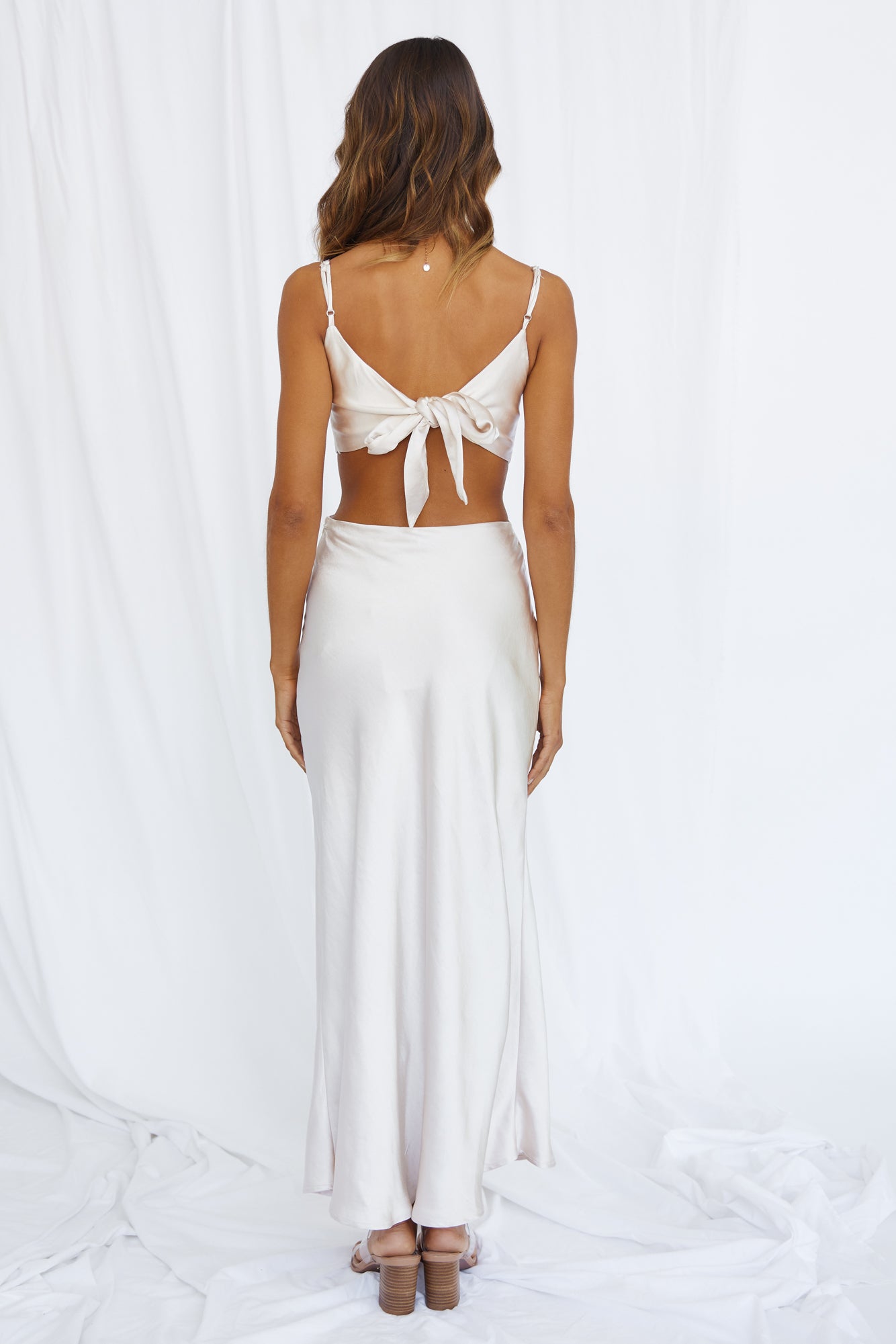 City Sunset Maxi Dress Champagne