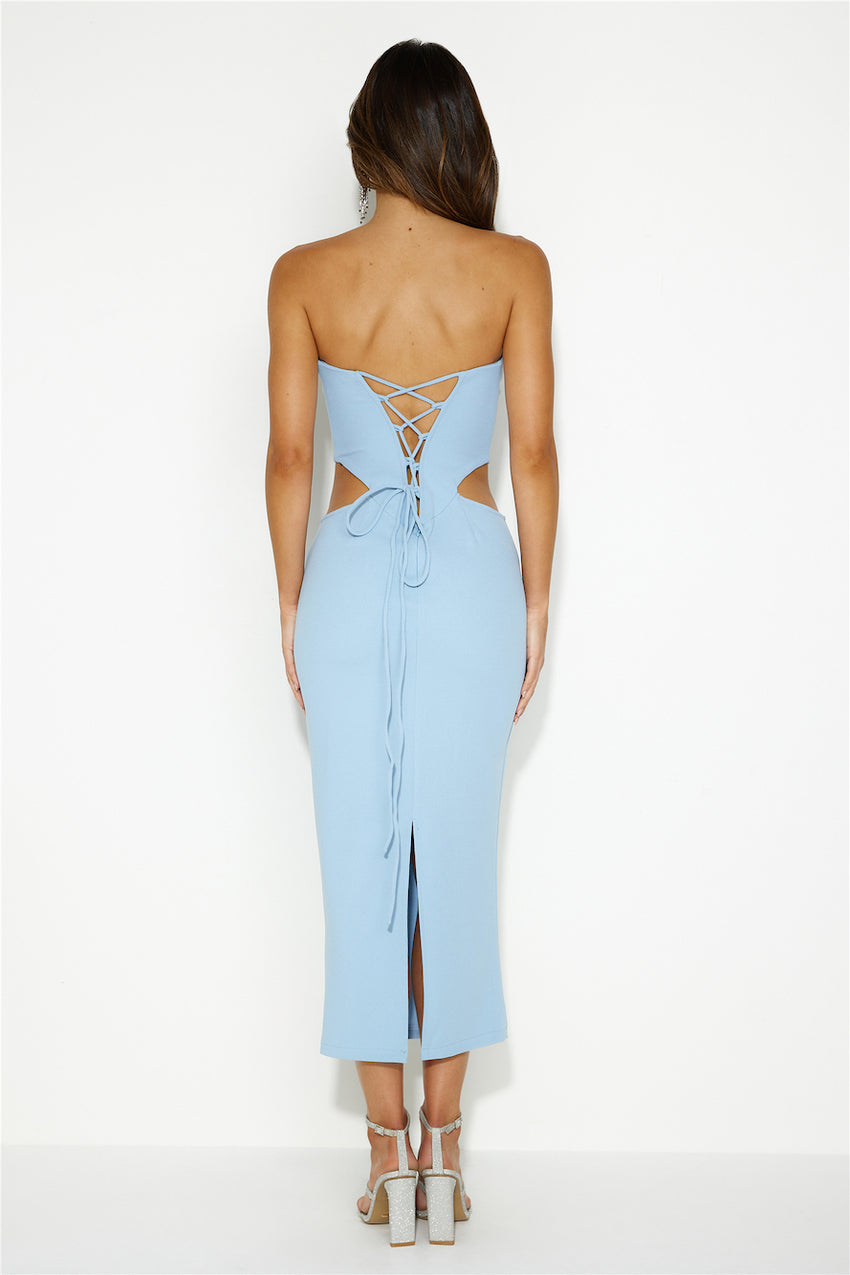 Mission Possible Midi Dress Blue