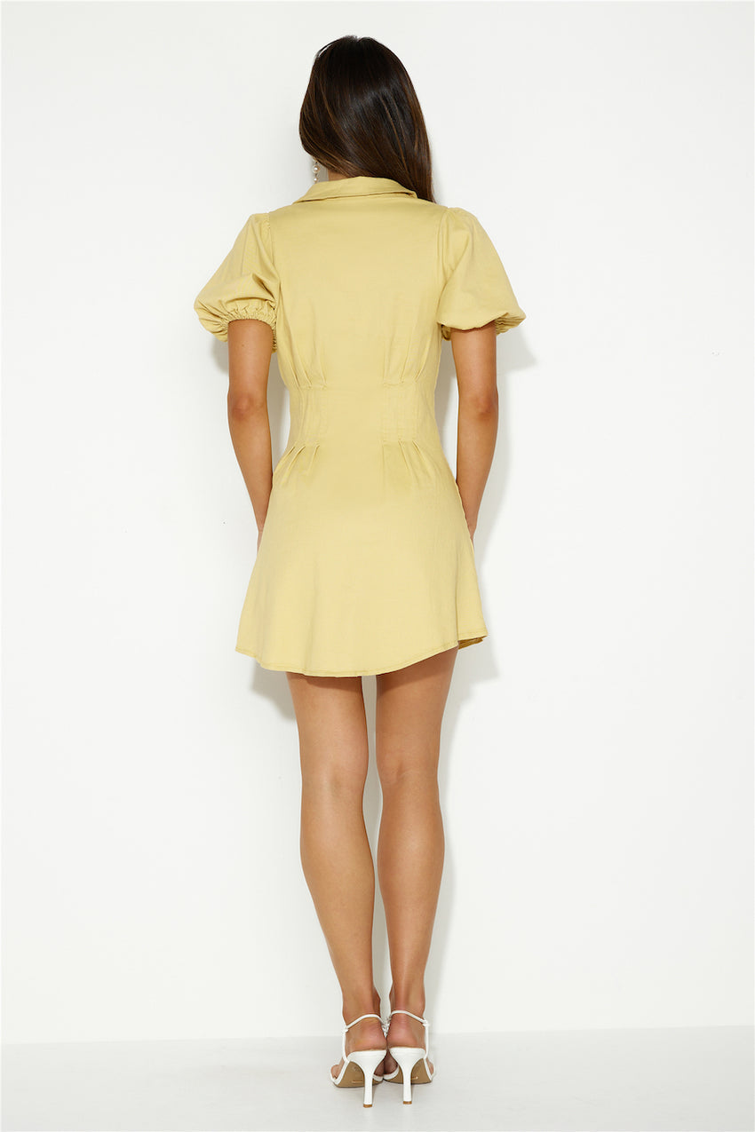 Day Date Mini Dress Yellow