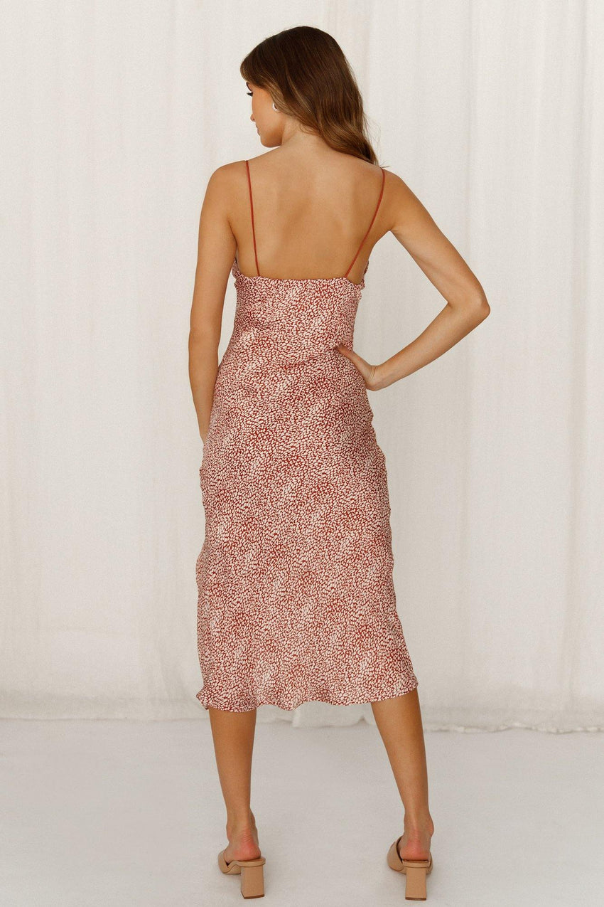 Crazy Passionate Midi Dress Red