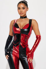 Vicious Ex Girlfriend 4 Piece Costume Set - Black/Red
