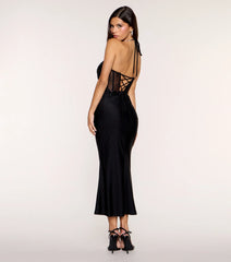 Noelle Corset Mermaid Midi Formal Dress
