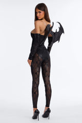 Midnight Fire 4 Piece Costume Set - Black