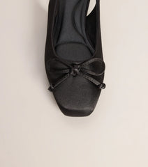 First Position Satin Bow Ballet Flats