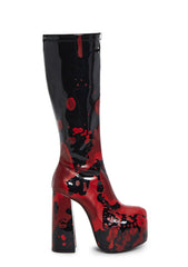 Scream Queen Gogo Boots - Black