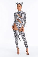 Too Hot To Tame 3 Piece Costume Set - Black/White