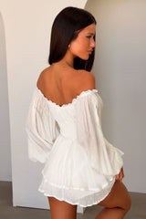 Ahoy Playsuit - White