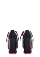 X Monster High Deelite Draculaura Platform Mary Janes - Black/Pink