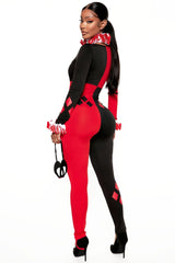 Comic Queen 4 Piece Costume Set - Red/combo