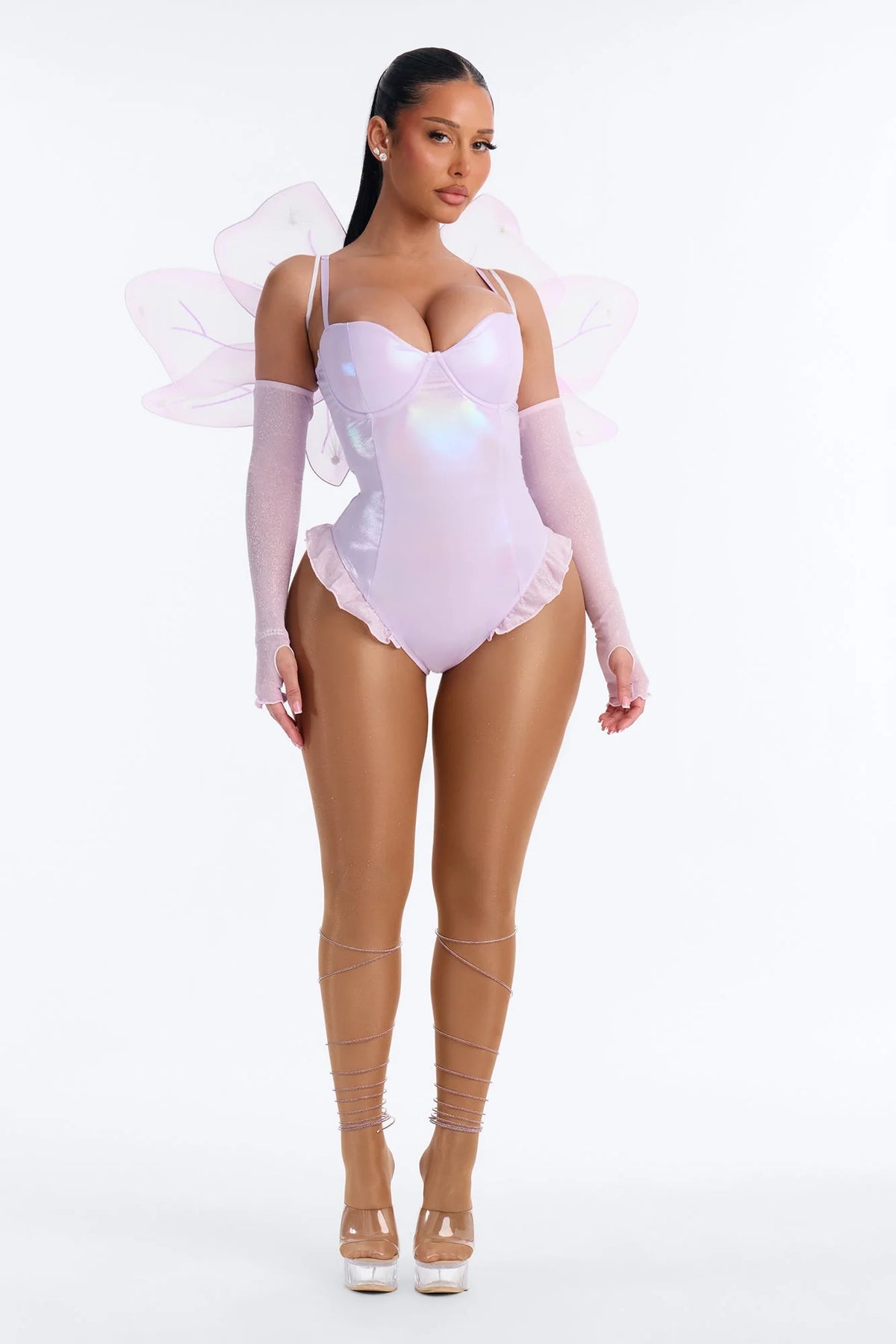 Floral Fantasy 4 Piece Costume Set - Lavender