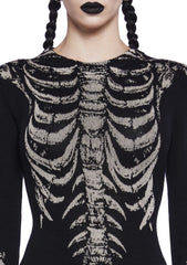 Bone Collector Knit Midi Dress