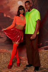 Mystery Babe 5 Piece Costume Set - Orange