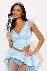 Most Popular Witch 5 Piece Costume Set - Blue