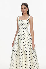 Zada Sleeveless Wave Point Maxi Dress