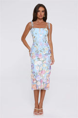 One Of One Midi Dress Blue