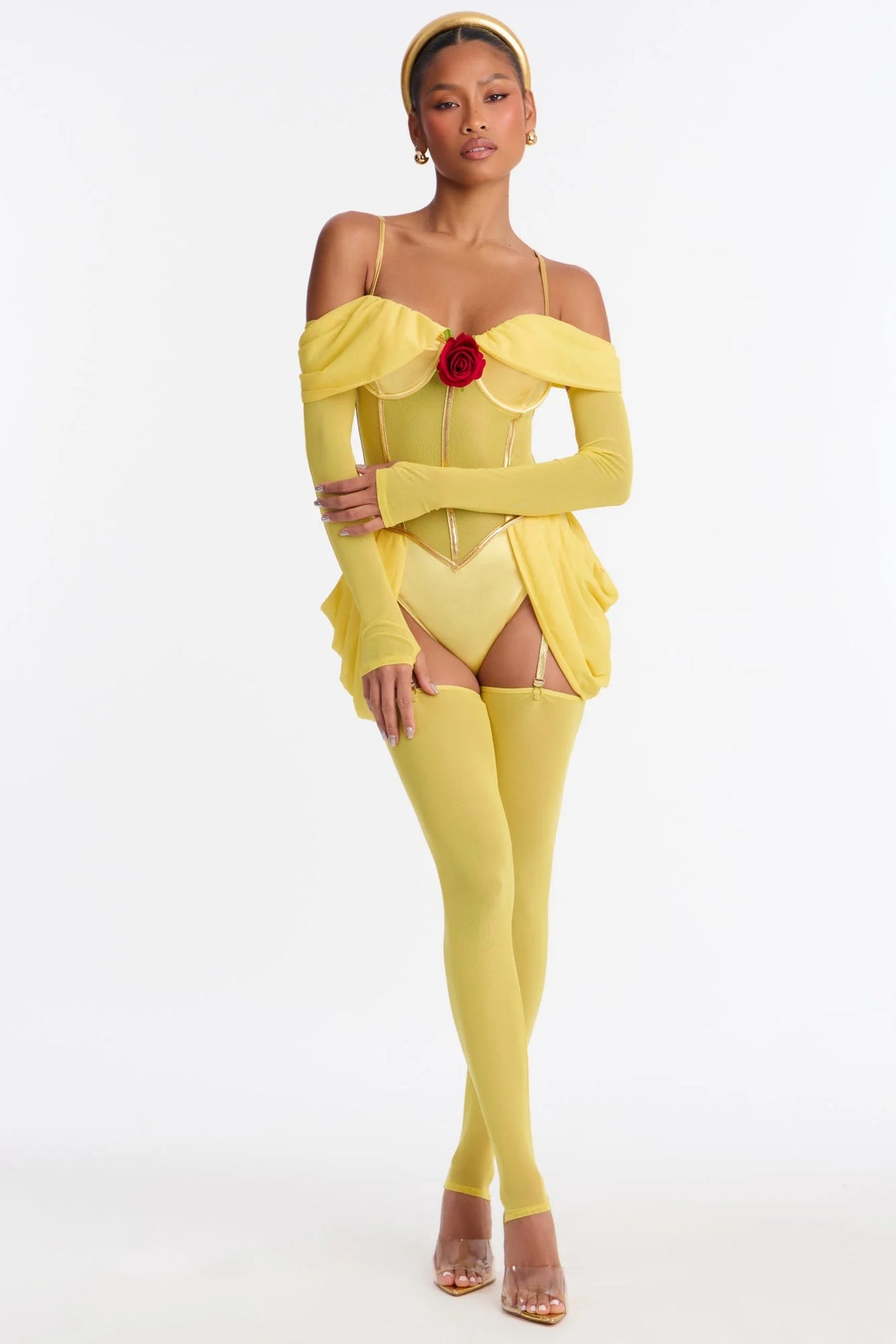 Fairytale Bombshell Princess 6 Piece Costume Set - Yellow