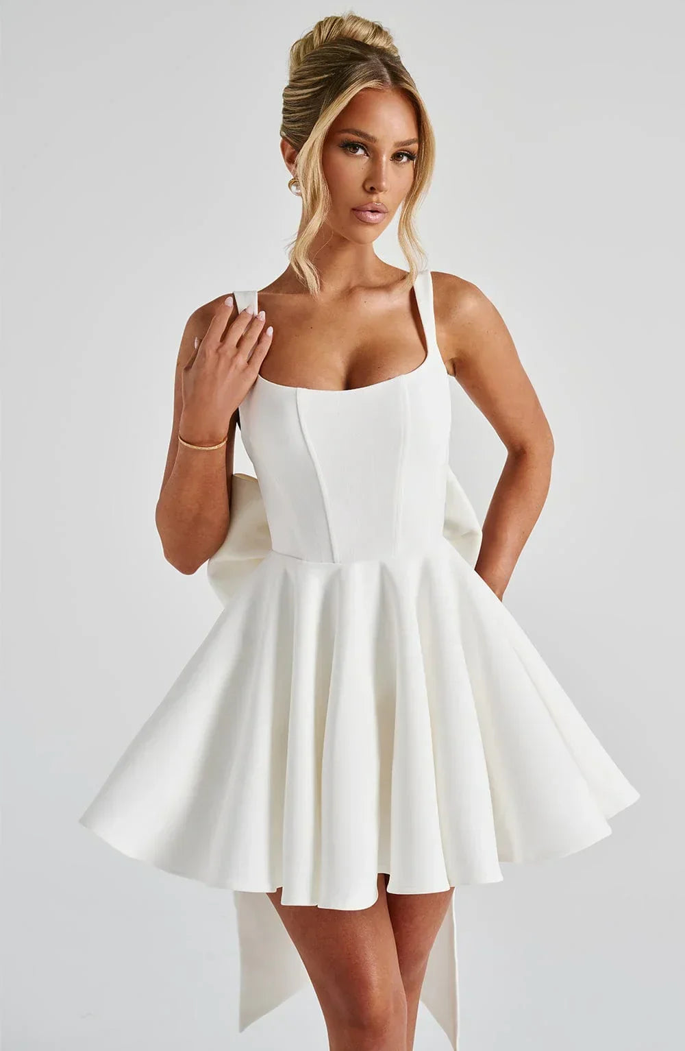 Livette - Bow Tie Mini Dress