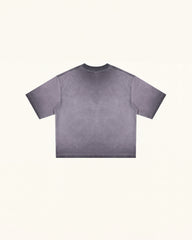 The Angelic Dripping Crystal Wings Tee - Smoke Purple